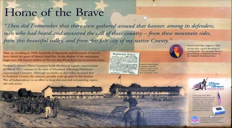 Home of the Brave Marker image. Click for full size.