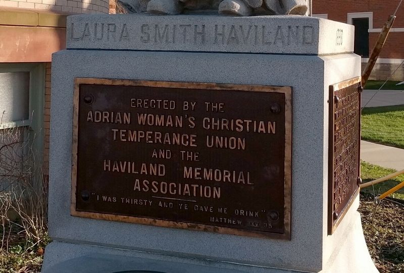 Laura Smith Haviland Marker - Front image. Click for full size.