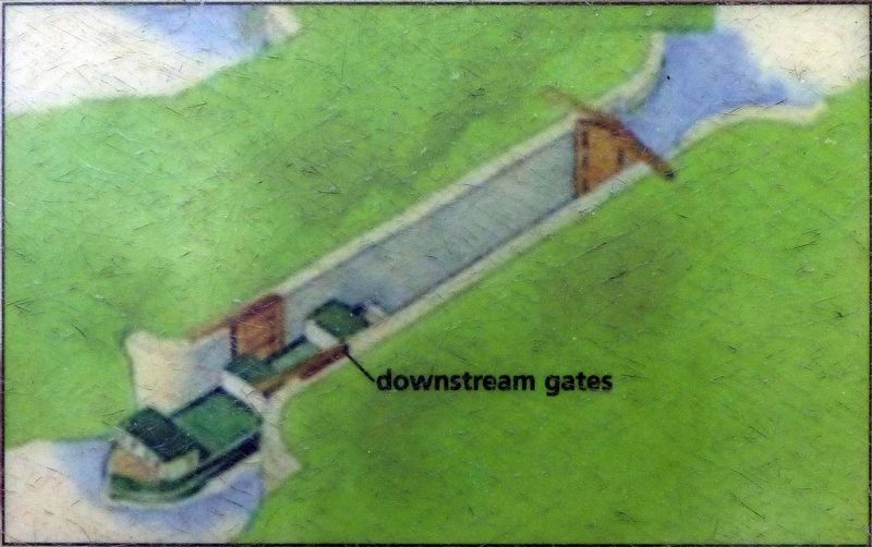 How a Lock Works — Boat Moves On. Click for full size. How a Lock Works — Boat Moves On image. Click for full size.