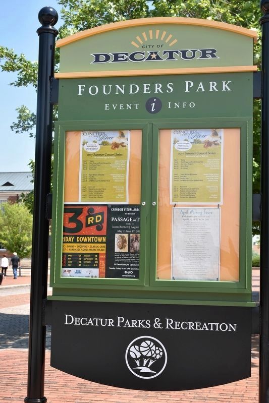Founders Park Event Info image. Click for full size.