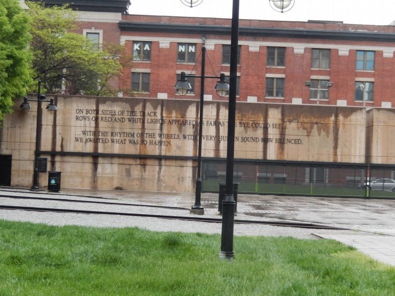 Holocaust Memorial-Left side of the wall image. Click for full size.