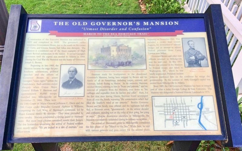 The Old Governor's Mansion Marker. Click for full size. The Old Governor's Mansion Marker image. Click for full size.