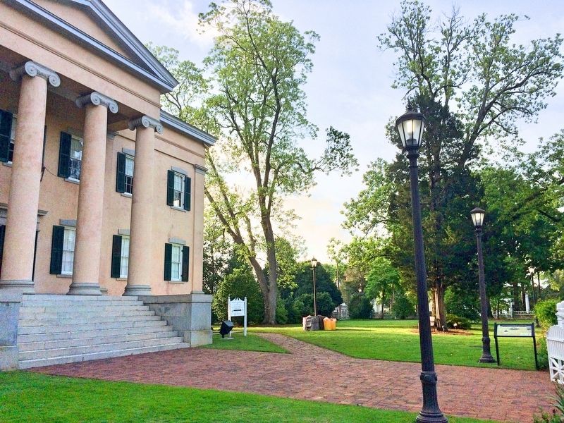The Old Governor's Mansion Marker on right, in front of mansion.. Click for full size. The Old Governor's Mansion Marker on right, in front of mansion. image. Click for full size.