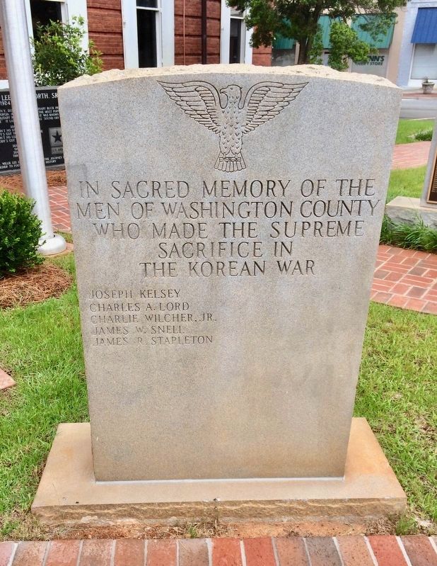 Washington County Korean Monument. Click for full size. Washington County Korean Monument image. Click for full size.