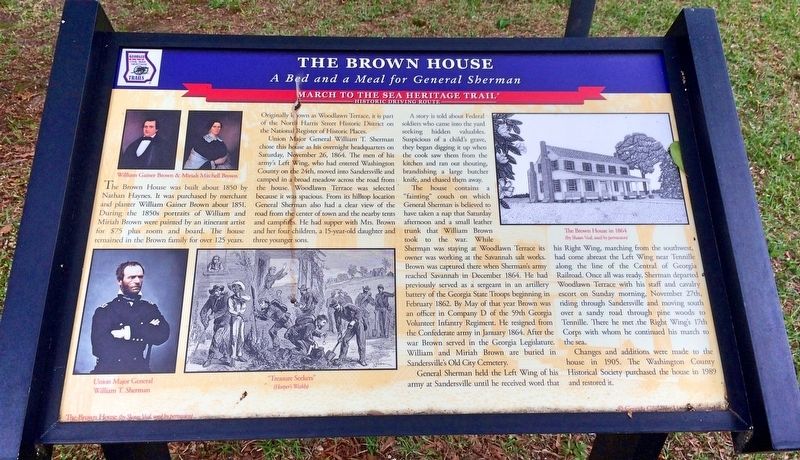 The Brown House Marker. Click for full size. The Brown House Marker image. Click for full size.