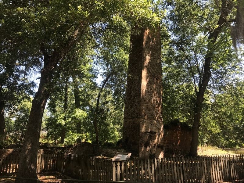 Fontainebleau Plantation Sugar Mill ruins image. Click for full size.
