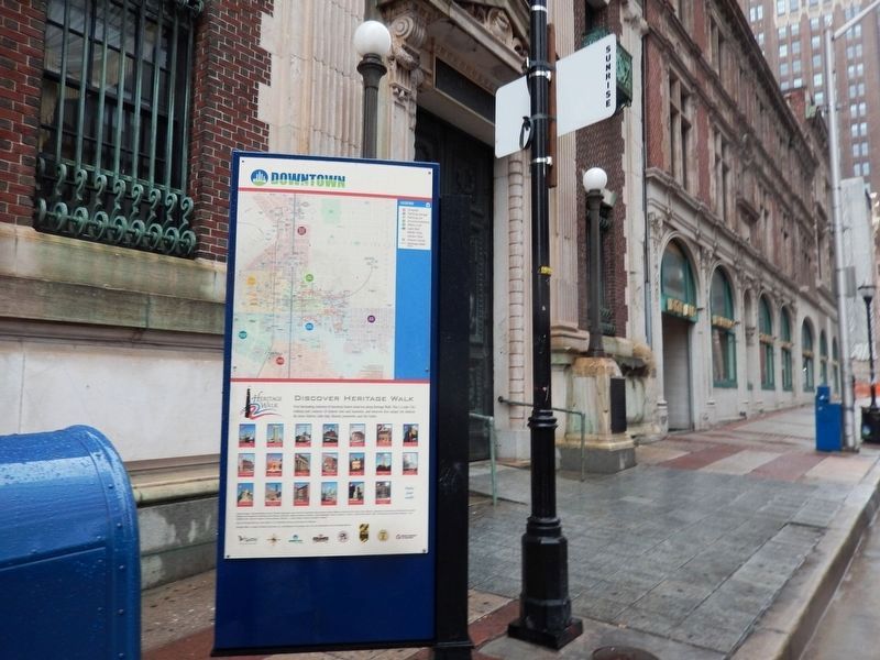 Discover Baltimore�s Changing Skyline Marker-Reverse side image. Click for full size.