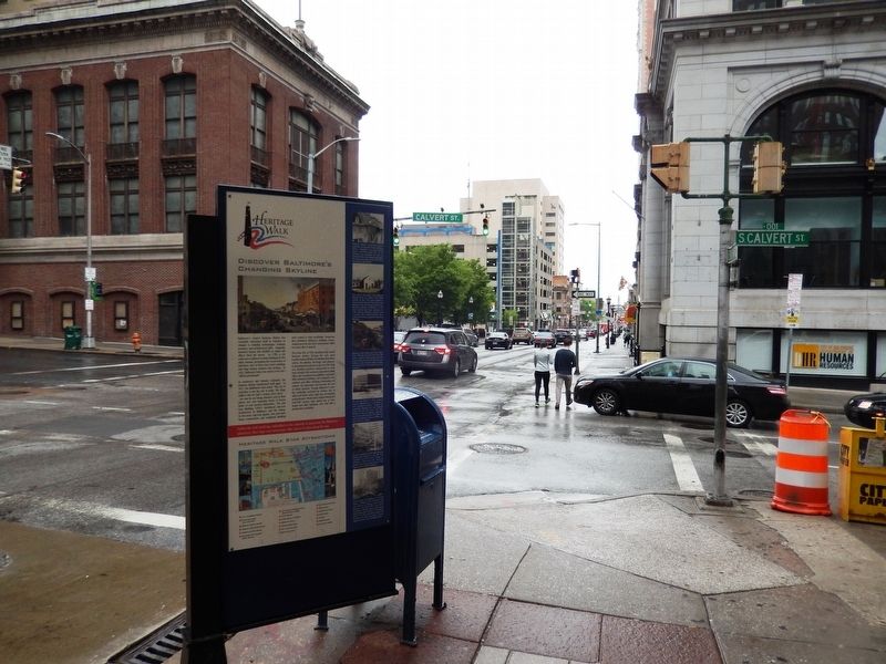Discover Baltimore�s Changing Skyline Marker-Background view image. Click for full size.