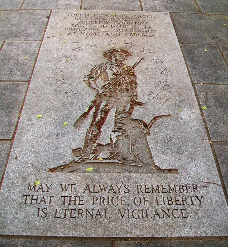 Frederick County Veterans Memorial Marker image. Click for full size.