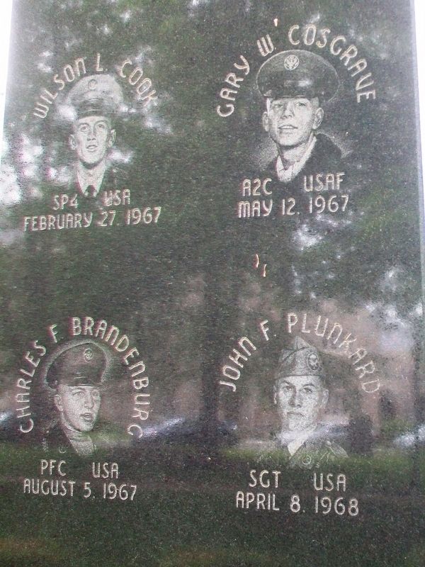 Frederick County Vietnam Veterans Memorial Honored Dead. Click for full size. Frederick County Vietnam Veterans Memorial Honored Dead image. Click for full size.