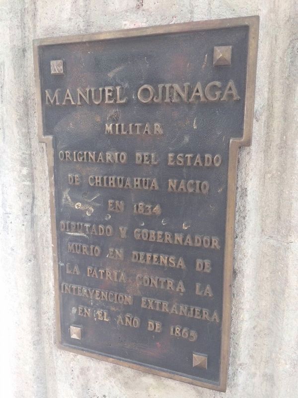 Manuel Ojinaga Marker image. Click for full size.
