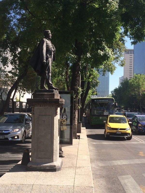 Manuel Ojinaga statue and Marker. Click for full size. Manuel Ojinaga statue and Marker image. Click for full size.