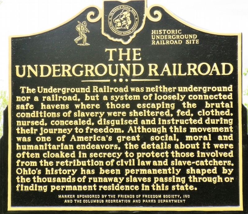 Alum Creek &The Underground Railroad Marker image. Click for full size.