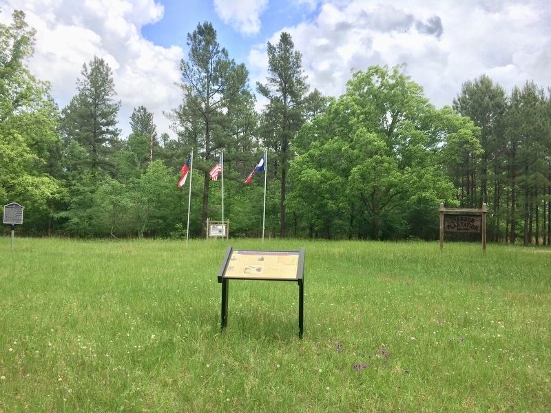 Ivanhoe Plantation Marker on far left. image. Click for full size.