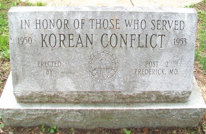 Korean Conflict Memorial Marker image. Click for full size.