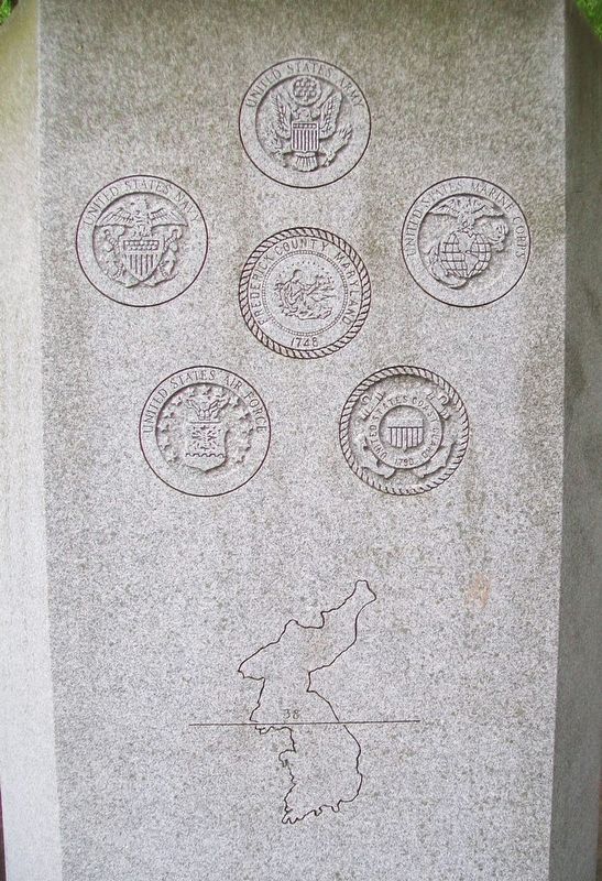 Frederick County Korean War Veterans Memorial Service Emblems image. Click for full size.