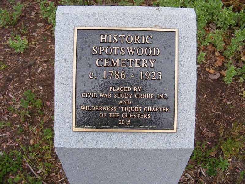 Spotswood Family Cemetery Marker image. Click for full size.