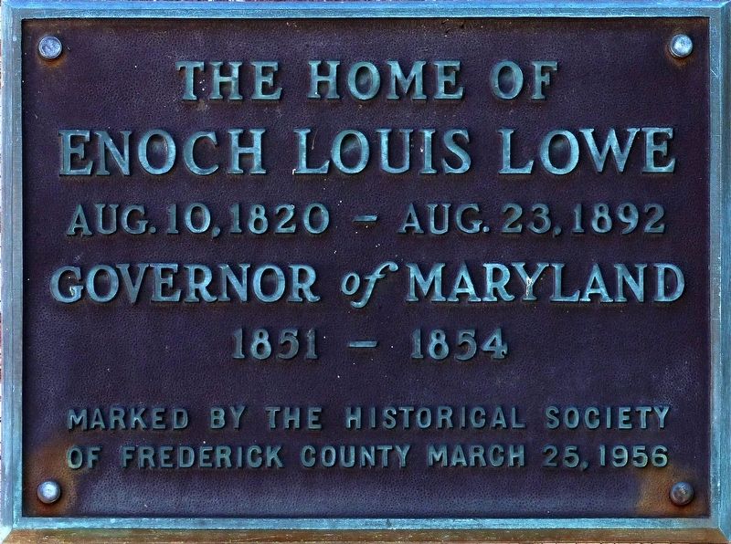 Enoch Louis Lowe Marker image. Click for full size.