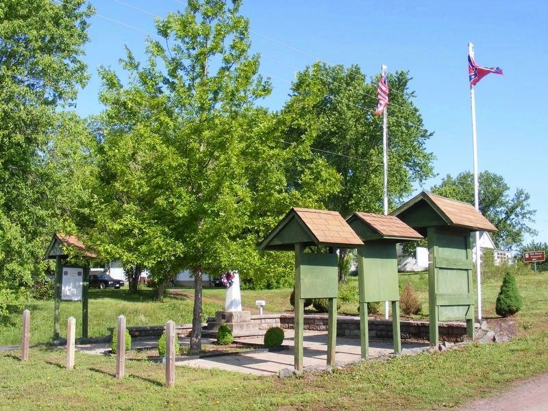 Civil War Park kiosk area image. Click for full size.