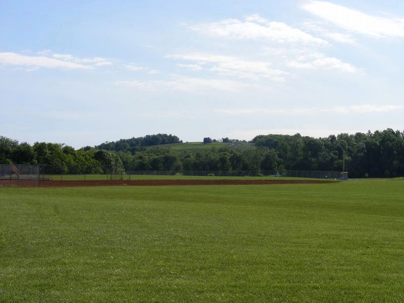 Cole's Hill as seen from the Lenn Park pavilion on Stevensburg Road image. Click for full size.
