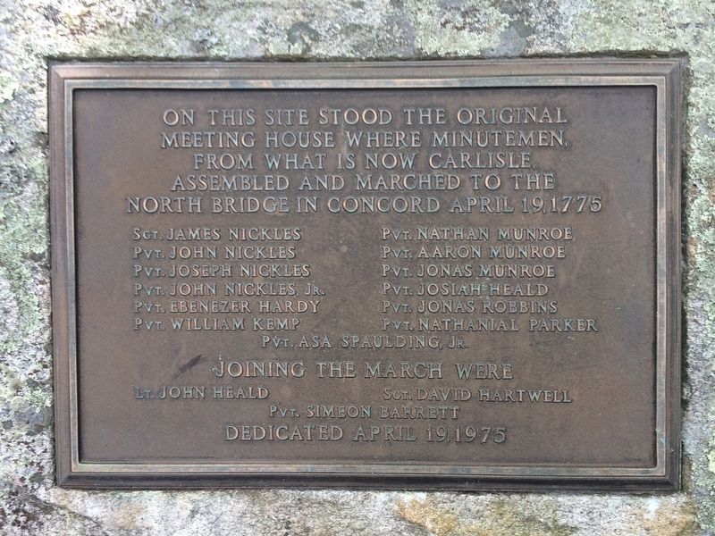 Minutemen Muster Location Marker. Click for full size. Minutemen Muster Location Marker image. Click for full size.