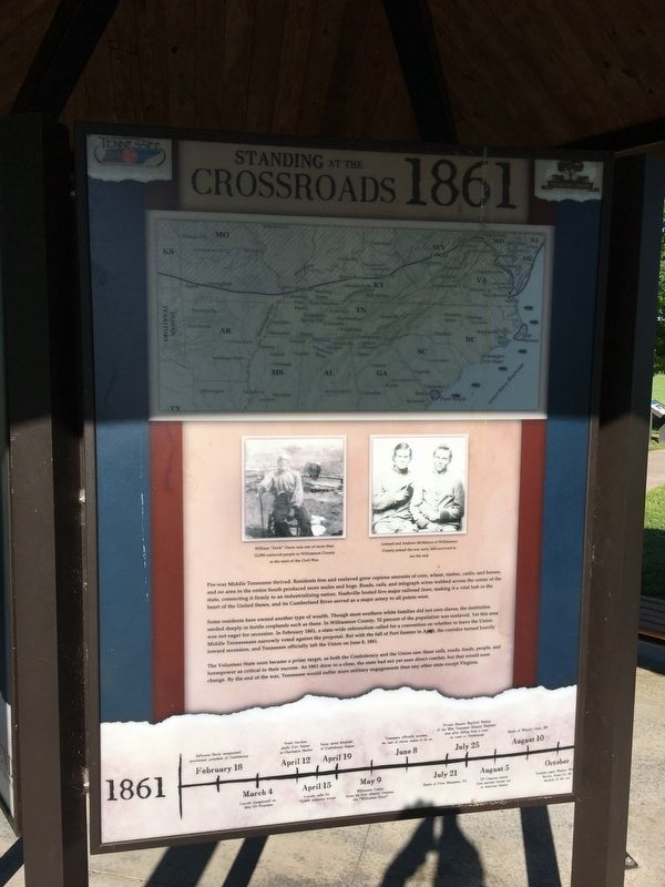 Standing at the Crossroads 1861 Marker. Click for full size. Standing at the Crossroads 1861 Marker image. Click for full size.