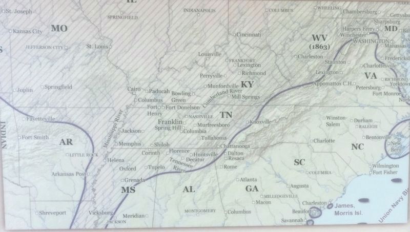 The Confederacy in 1863. Click for full size. The Confederacy in 1863 image. Click for full size.
