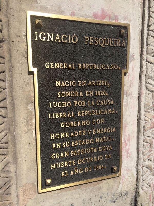 General Ignacio Pesqueira Marker image. Click for full size.