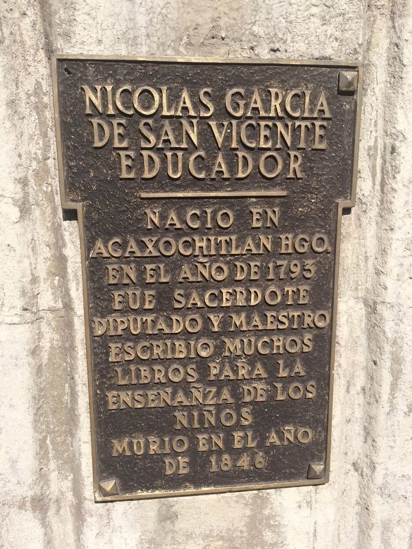 Nicolás García de San Vicente Marker image. Click for full size.
