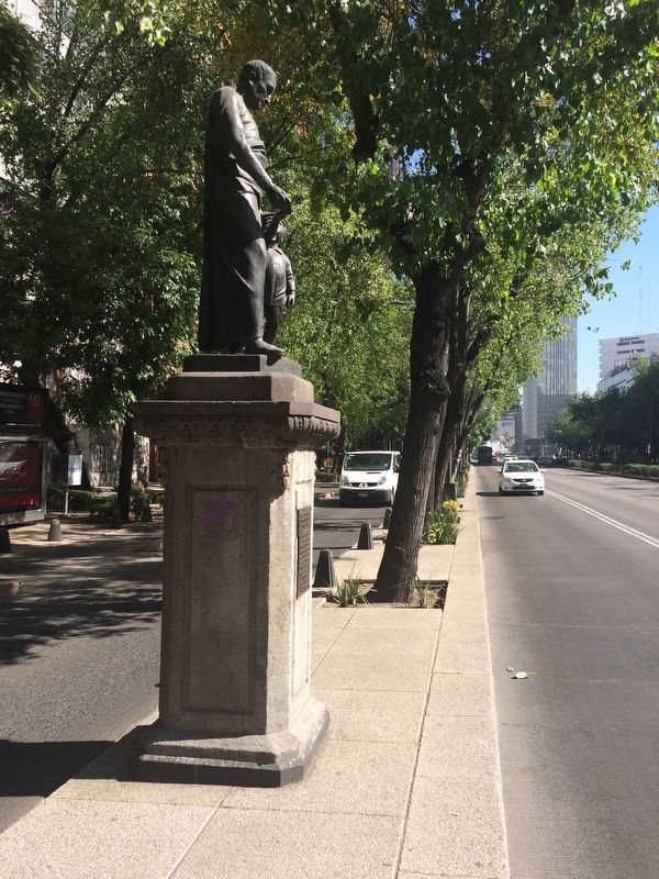 Nicols Garca de San Vicente statue and Marker image. Click for full size.
