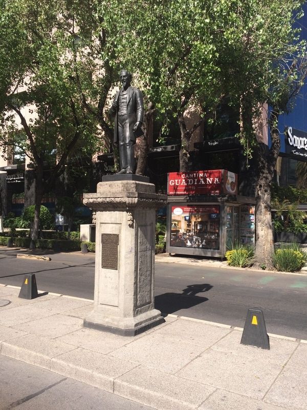 Ignacio Ramírez statue and Marker. Click for full size. Ignacio Ramírez statue and Marker image. Click for full size.