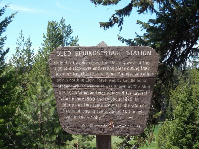 Sled Springs Stage Station Marker image. Click for full size.
