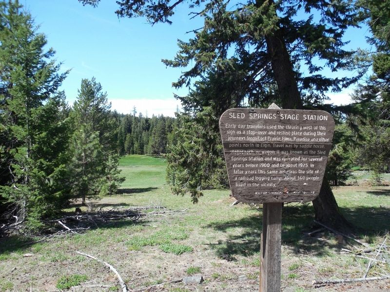Sled Springs Stage Station Marker image. Click for full size.