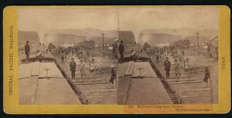 Railroad Camp near Victory. image. Click for full size.