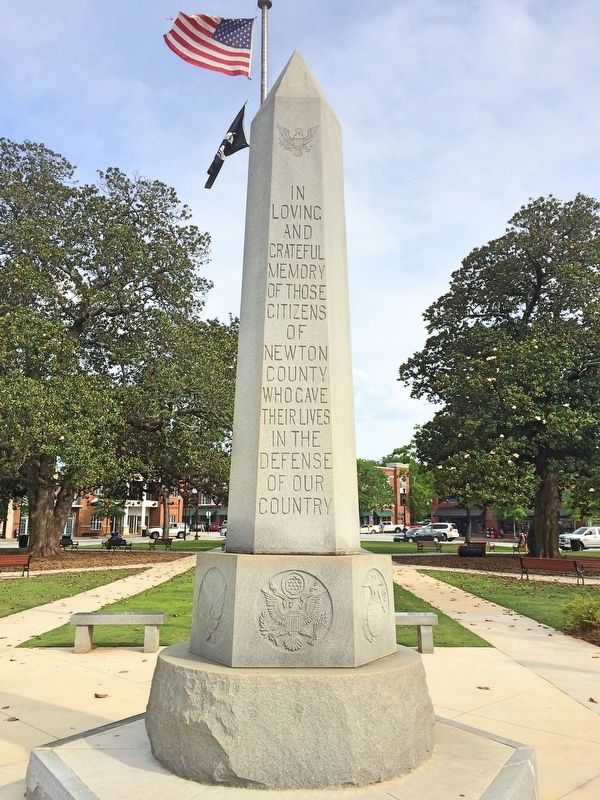 Newton County War Memorial Marker image. Click for full size.