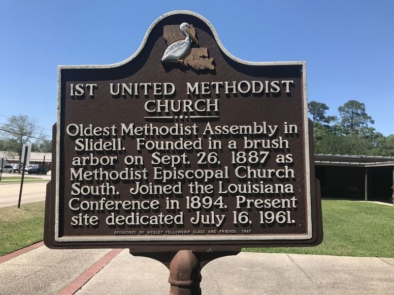 1st United Methodist Church Marker. Click for full size. 1st United Methodist Church Marker image. Click for full size.