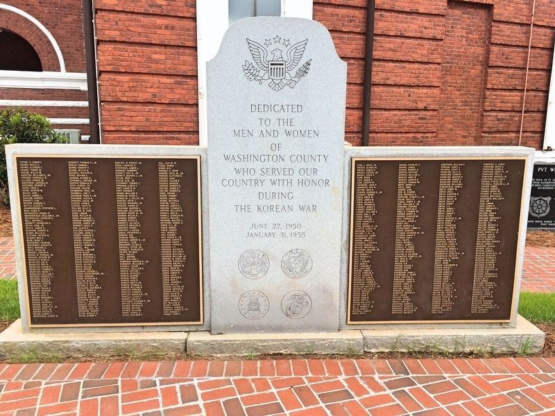 Washington County Korean War Memorial. Click for full size. Washington County Korean War Memorial image. Click for full size.