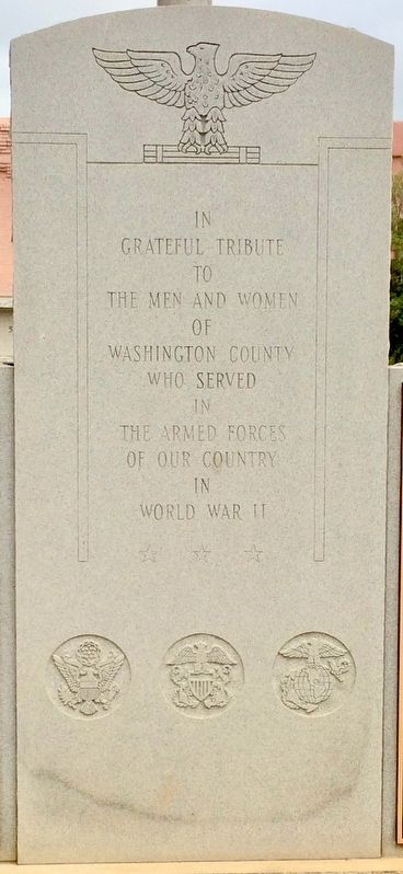 Washington County World War II Memorial image. Click for full size.