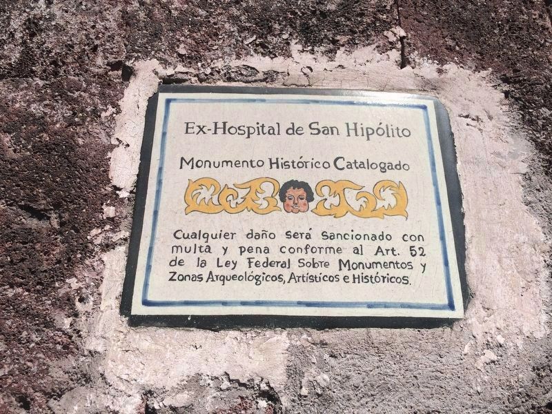 An additional Hospital of San Hiplito Marker image. Click for full size.