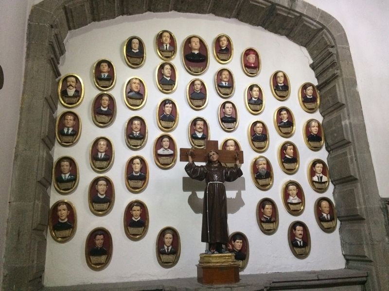 Memorial to Martyred Mexican Priests at the Temple of San Hiplito y Casiano image. Click for full size.