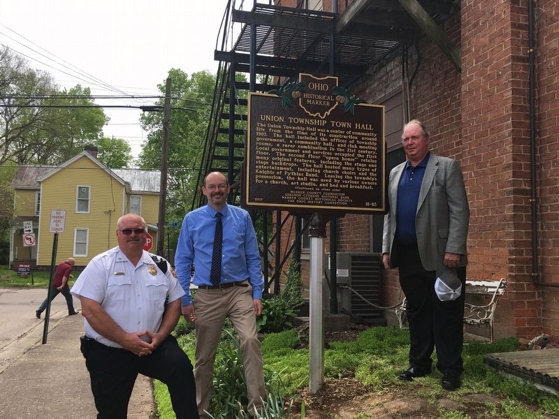 Union Township Town Hall Marker Unveiling image. Click for full size.