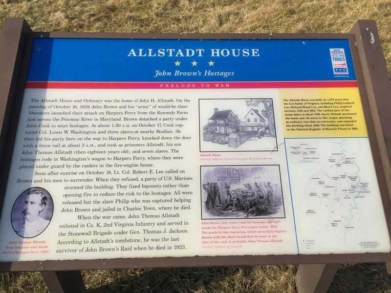 Allstadt House Marker image. Click for full size.