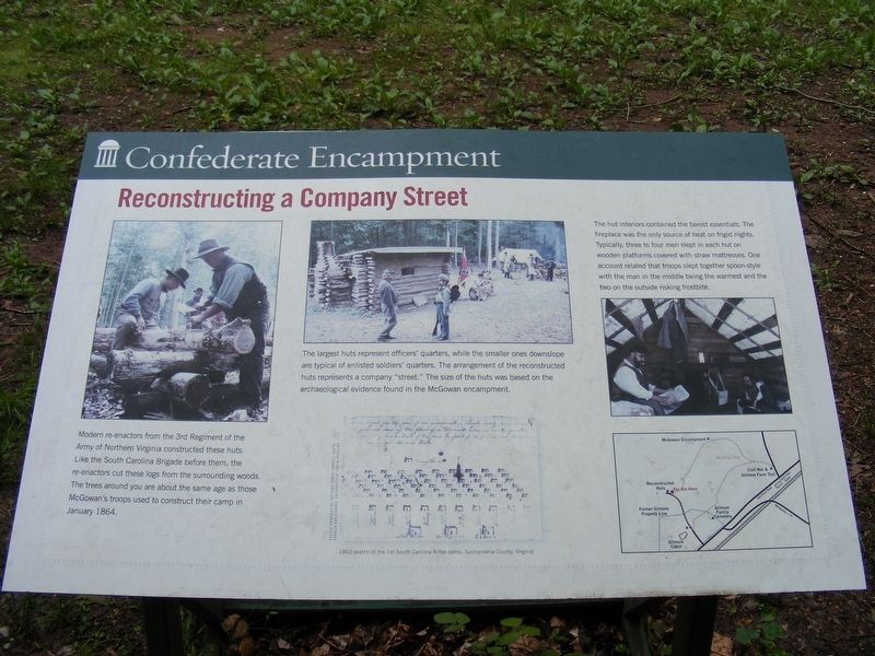 Confederate Encampment Marker image. Click for full size.