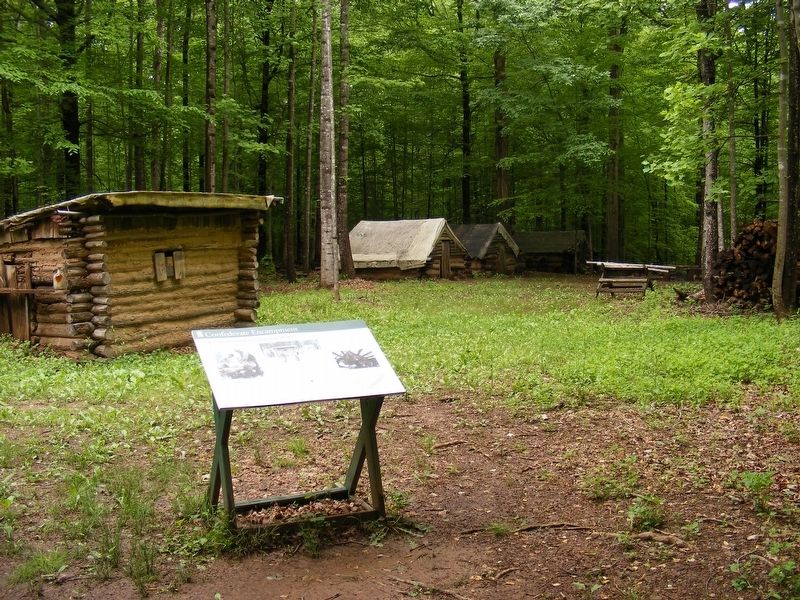 Confederate Encampment Marker. Click for full size. Confederate Encampment Marker image. Click for full size.