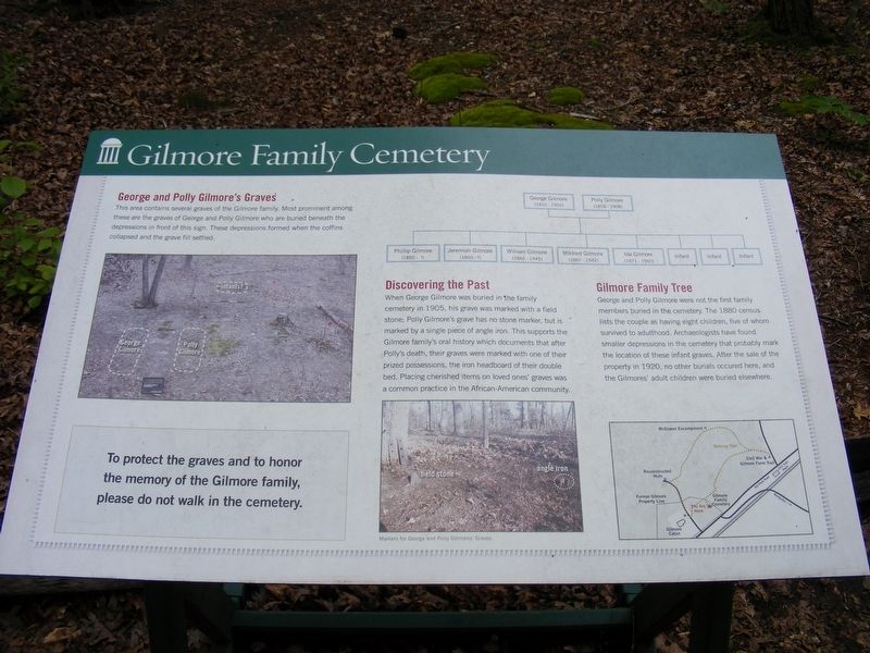 Gilmore Family Cemetery Marker image. Click for full size.