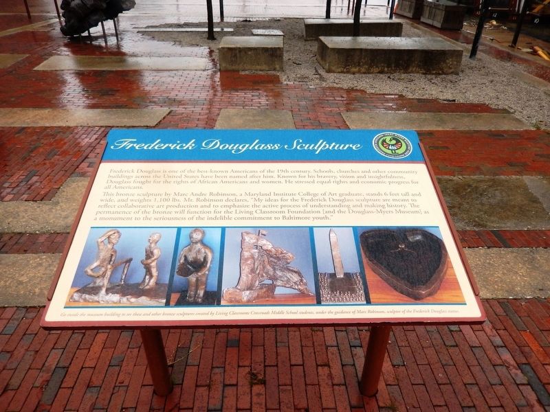 Frederick Douglass Sculpture Marker image. Click for full size.