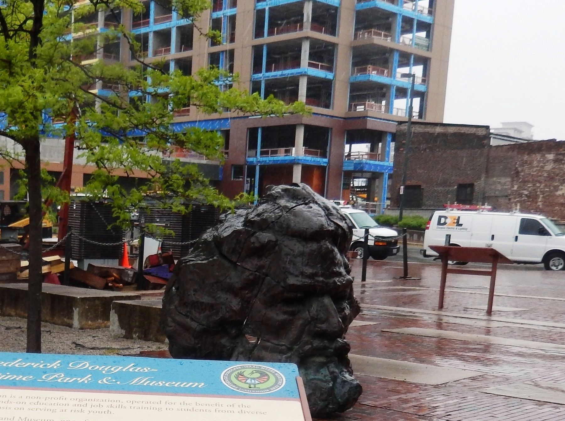 Frederick Douglass Sculpture-Front view image. Click for full size.