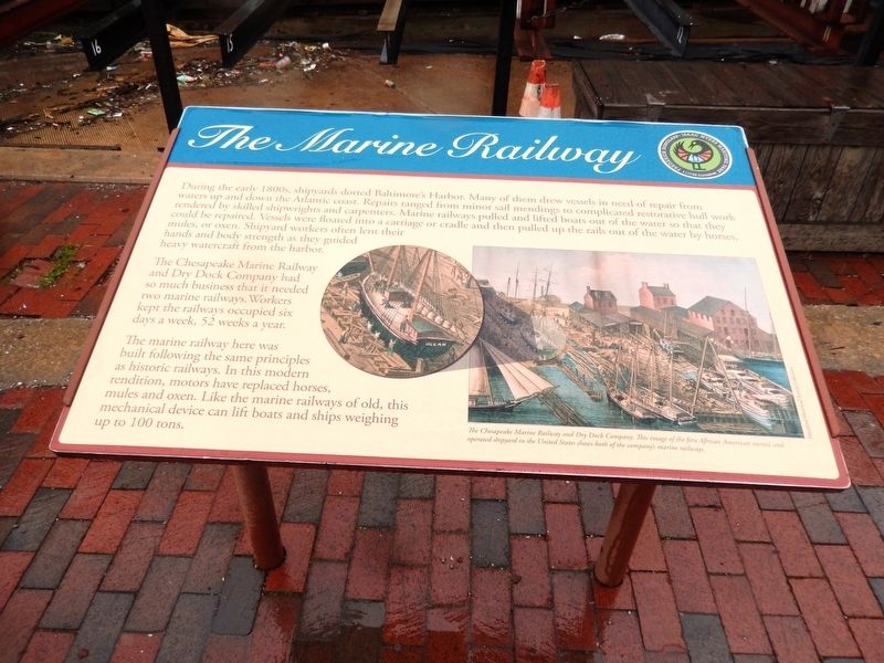 The Marine Railway Marker image. Click for full size.