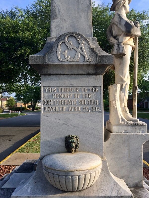 Milledgeville Confederate Monument (South side - Front) image. Click for full size.