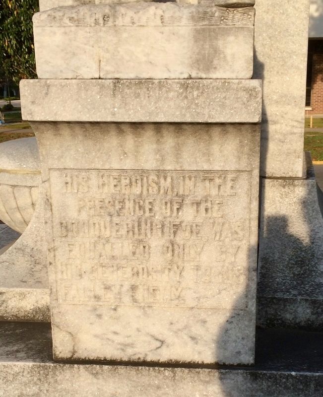 Milledgeville Confederate Monument (East side with soldier). Click for full size. Milledgeville Confederate Monument (East side with soldier) image. Click for full size.